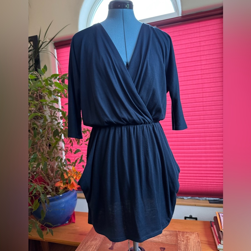 Urban Outfitters Navy Wrap Dress Made